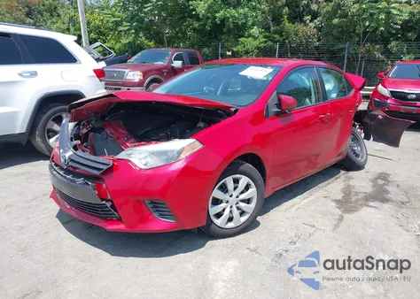 2016 Toyota Corolla Le z USA, uszkodzony, nr VIN 2T1BURHE8GC603036